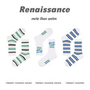 Renaissance Original Tube Socks Simple Letters Men