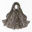 Twisted-pattern Cotton-linen Long Scarf Womens Outerwear Shawl
