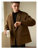 Double-sided Woolen Coat Men's High-end Business Leisure
