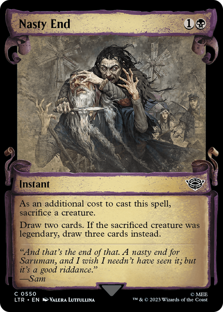 Nasty End (LTR-550) - The Lord of the Rings: Tales of Middle-earth: (Showcase) Foil