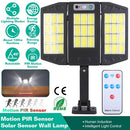 Solar Wall Light Outdoor – 33 COB LEDs with PIR Motion Sensor & Remote