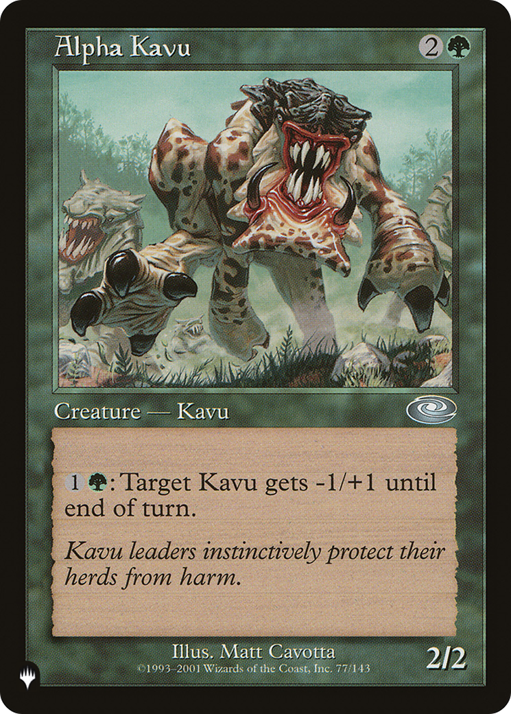 Alpha Kavu (LIST-PLS-77) - The List