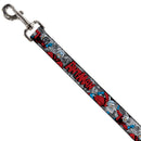 Dog Leash - Classic ANT-MAN 3-Poses/Comic Stacked Grays/Black/Red