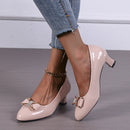 New Bow High Heel Low-cut Pumps Korean Style Pointed Women
