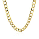 6.2mm 14k Yellow Gold Curb Chain