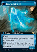Malevolent Hermit // Benevolent Geist (MID-336) - Innistrad: Midnight Hunt: (Extended Art, Double Faced Transform)