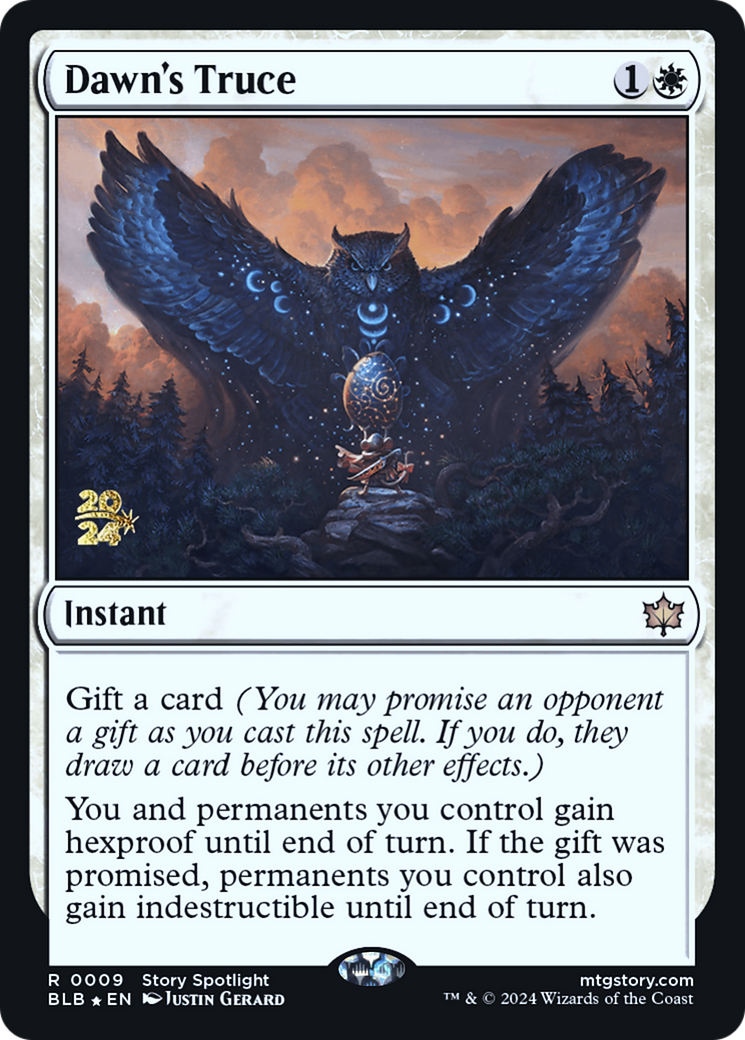 Dawn's Truce (PRE-009) - Bloomburrow Promos Foil