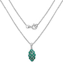 1.26 Carat Genuine Emerald .925 Sterling Silver Pendant