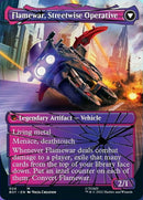 Flamewar, Brash Veteran // Flamewar, Streetwise Operative (BOT-024) - Transformers: (shatteredglass, convertdfc) (Borderless) Foil