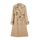 Simple Versatile Double-breasted Womens Coat