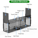 40in Live Animal Trap Cage - Humane Catch & Release
