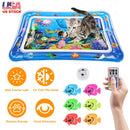 Cat Water Mat with Floating Fish & LED Lights