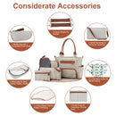 GBruno 8Pcs Baby Nappy Diaper Bags Set