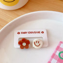 Candy Color Bear Mini Hair Clips