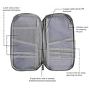 Travel Passport Wallet 12Cells Ticket ID Credit Card Holder Water Repellent Documents Phone Organizer Zipper Case Business Trip Daily Use