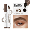 Multi-fork Plush Water Eyebrow Pencil Waterproof And Durable