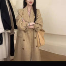 Womens Double-Faced Wool Coat With A Suit Collar