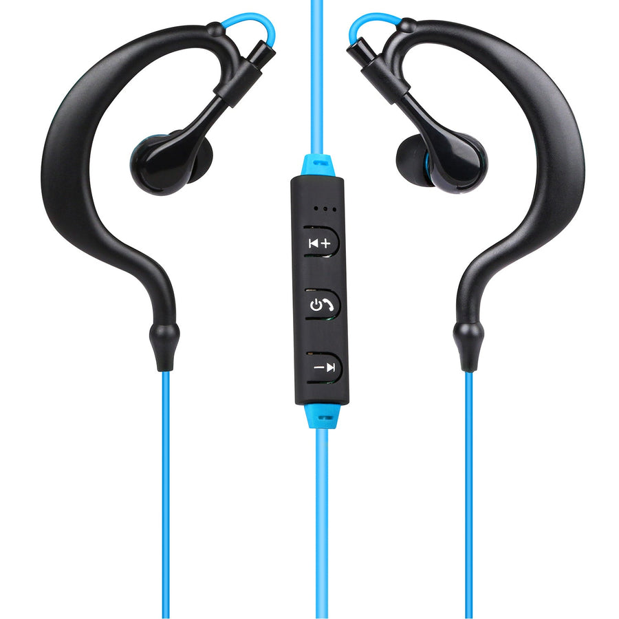 Wireless Headsets V4.1 Sport In-Ear Stereo Headphones Sweat-proof Neckband Earbuds w/Mic Deep Bass HiFi Earphones for Running Hiking Travel