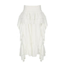 Party Style Pleated Ruffles Irregular Long Dress