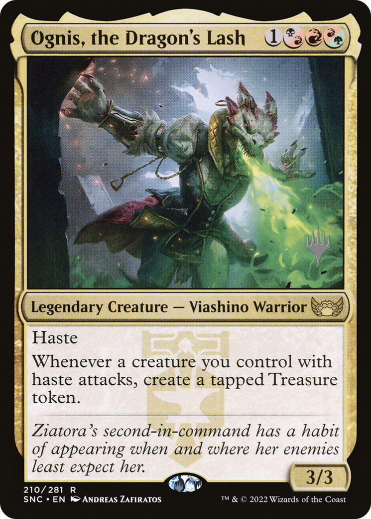 Ognis, the Dragon's Lash (PPSNC-210P) - Streets of New Capenna Promos Foil