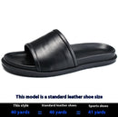 Men's Genuine Leather Outdoor Non-slip Summer Slippers