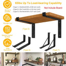 2-Pack Heavy Duty L-Shaped Shelf Brackets with Screws