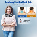 2-in-1 Heated Neck Massager Pillow – Memory Foam, 3 Speeds, Timer