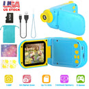 Kids Digital Camera Child Video Camera Children Camcorder Christmas Toy Birthday Gifts with 2.4in Screen 4X Digital Zoom 5 Games 32G MMC Card for 3-10