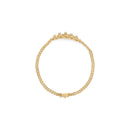 10K Yellow Gold 1/4 Cttw Round-Cut Diamond Basket Weave Rope Chain Style 7" Bracelet (H-I Color, I1-I2 Clarity)