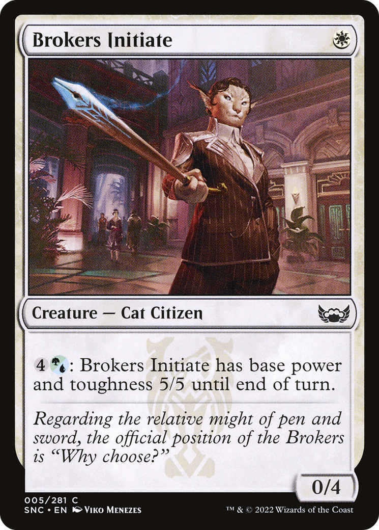 Brokers Initiate (SNC-005) - Streets of New Capenna Foil
