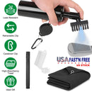 3 In 1 Golf Club Cleaning Kit Golf Club Cleaner Brush with 5Oz Water Bottle Retractable Clip Groove Sharpener Golf Towel Gift for Golfers