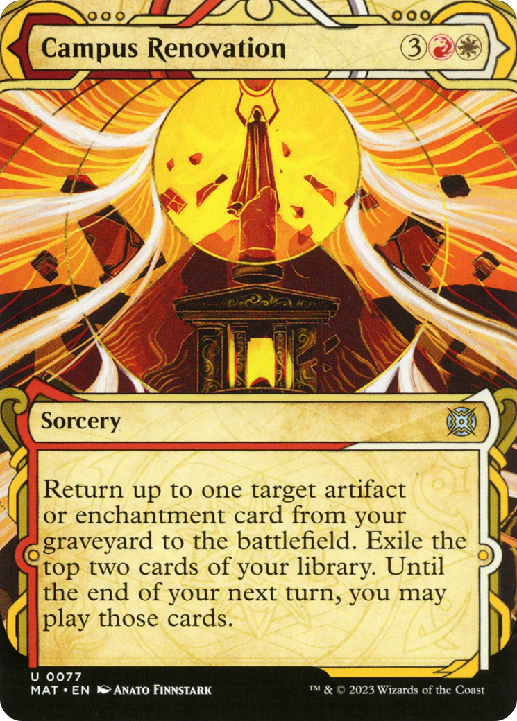 Campus Renovation (MAT-077) - March of the Machine: The Aftermath: (Showcase) (Borderless) Foil