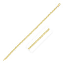 14k Yellow Gold Braided Herringbone Bracelet (3.20 mm)