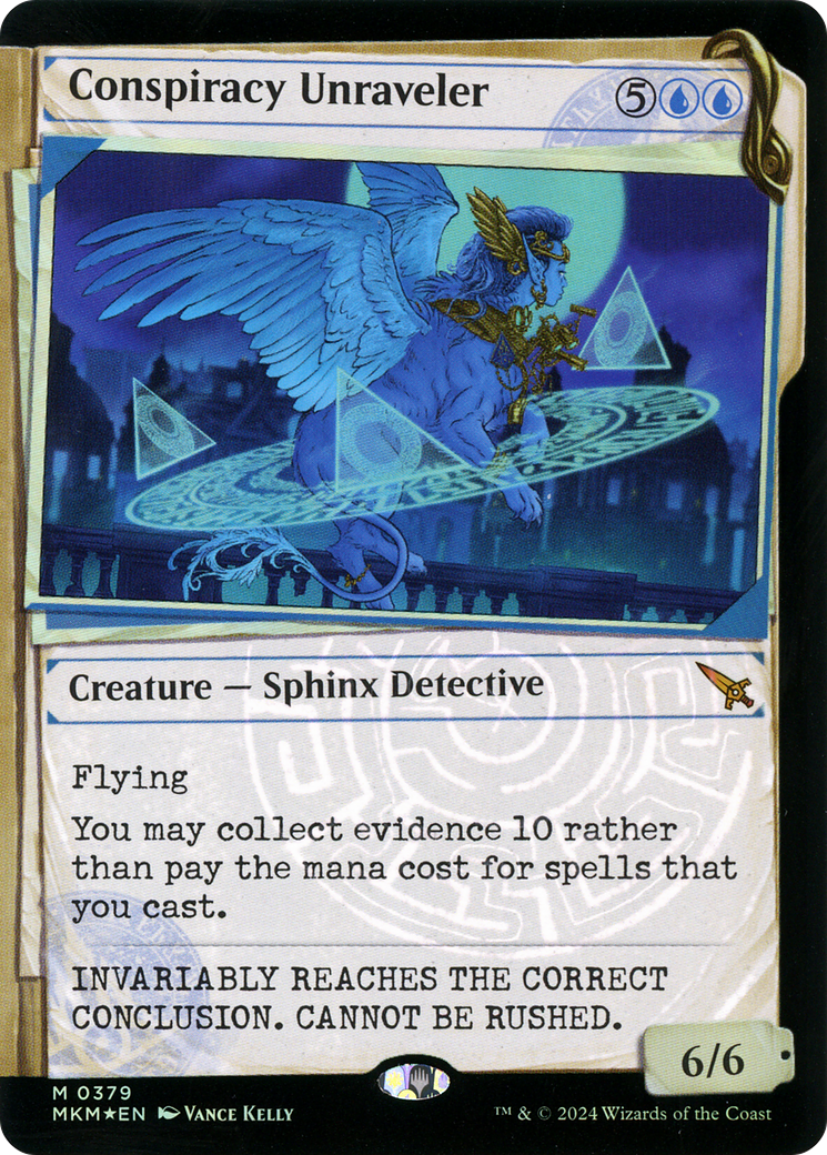 Conspiracy Unraveler (MKM-379) - Murders at Karlov Manor: (Showcase) Foil