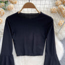 Hot Girl Design Bell Sleeve Top