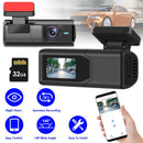2K HD Front Dash Cam For Car With IPS Screen Night Vision Loop Recording Included 32G Storage Card 140¡ Wide Angle WiFi App Control Front Dashcam