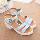 Womens Casual Fashionable Versatile High-heeled Sandals