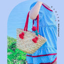 Crochet Tulip Vegetable Basket Handbag