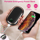 Rechargeable Hand Warmer Electric Hand Heater Portable Reusable Pocket Warmer Power Bank with Digital Display Sunset Light 3 Levels Double-sided Heati