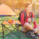Portable Folding Camping Table with Cup Holders & Carry Bag