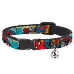 MARVEL COMICS Cat Collar Breakaway - Spider-Man Comic Strip