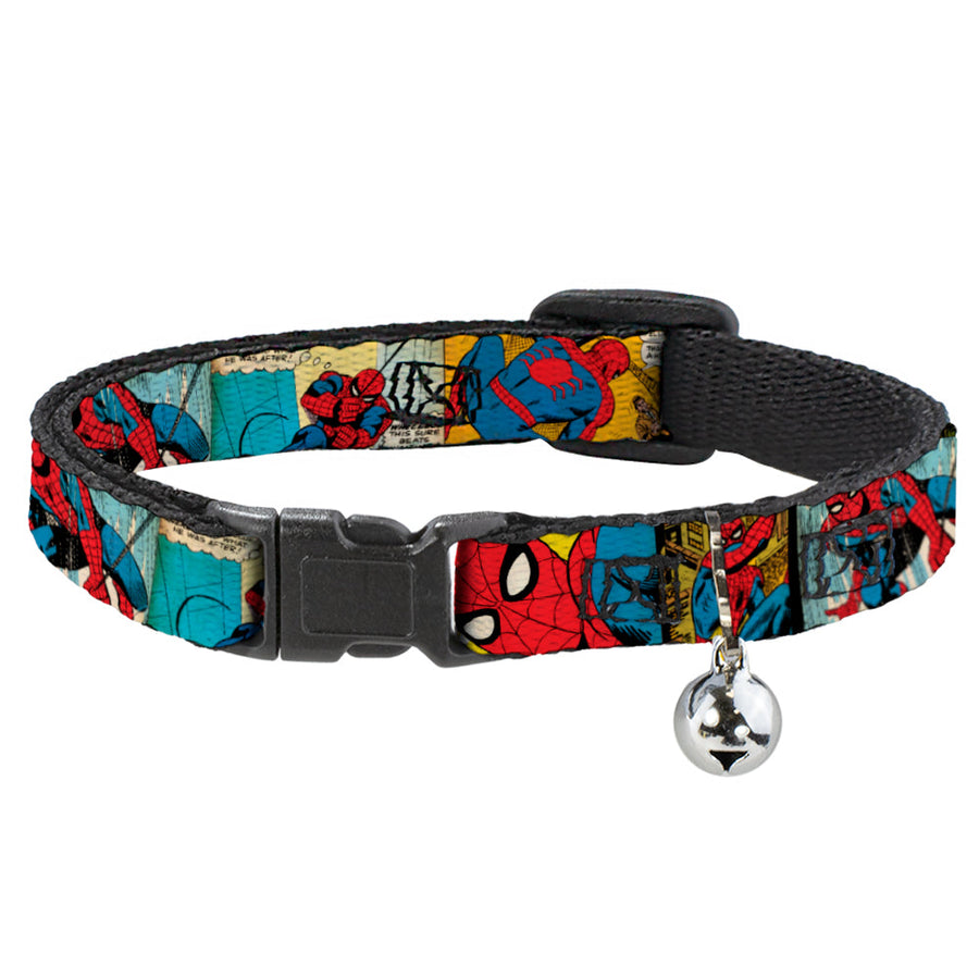 MARVEL COMICS Cat Collar Breakaway - Spider-Man Comic Strip