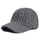 Wool Baseball Cap Korean Warm Solid Color