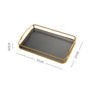 Household Rectangular Tea Tray Water Cup Storage