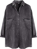 Summer-Autumn Tencel Denim Shirt For Women