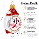 Smiling Face Alarm Clock Christmas Ornament