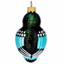 Bullfinch Bird Glass Christmas Ornament