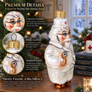 Doctor with Stethoscope Glass Christmas Ornament