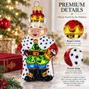 Bull the King Glass Christmas Ornament