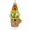 Baba Yaga Folk Tale Character Glass Christmas Ornament